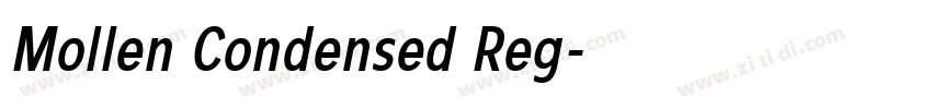 Mollen Condensed Reg字体转换